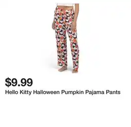 Marshalls Hello Kitty Halloween Pumpkin Pajama Pants offer