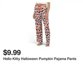Marshalls Hello Kitty Halloween Pumpkin Pajama Pants offer