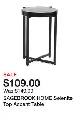 Marshalls SAGEBROOK HOME Selenite Top Accent Table offer