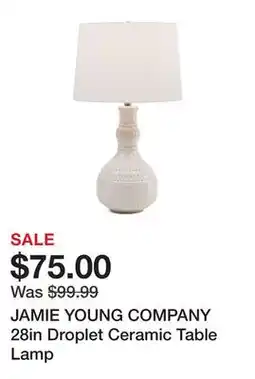 Marshalls JAMIE YOUNG COMPANY 28in Droplet Ceramic Table Lamp offer
