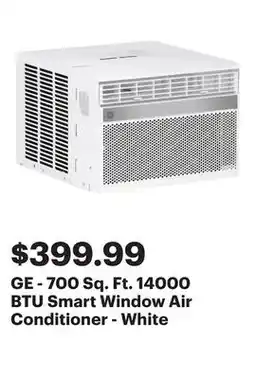 Best Buy GE - 700 Sq. Ft. 14000 BTU Smart Window Air Conditioner - White offer