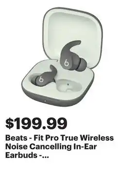 Best Buy Beats - Fit Pro True Wireless Noise Cancelling In-Ear Earbuds - Sage Gray offer