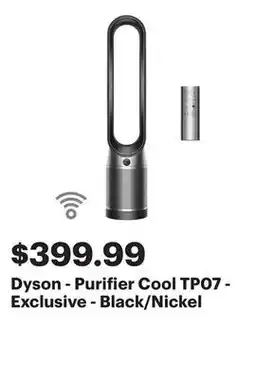 Best Buy Dyson - Purifier Cool TP07 - Exclusive - Black/Nickel offer