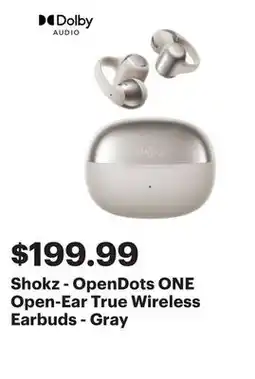 Best Buy Shokz - OpenDots ONE Open-Ear True Wireless Earbuds - Gray offer