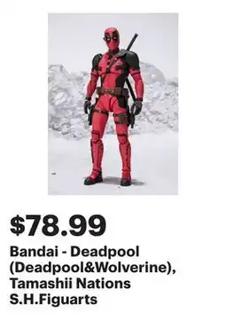 Best Buy Bandai - Deadpool (Deadpool&Wolverine), Tamashii Nations S.H.Figuarts offer