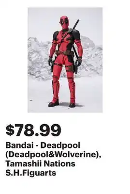 Best Buy Bandai - Deadpool (Deadpool&Wolverine), Tamashii Nations S.H.Figuarts offer