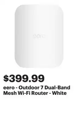 Best Buy eero - Outdoor 7 Dual-Band Mesh Wi-Fi Router - White offer