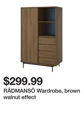 Ikea RÅDMANSÖ Wardrobe, brown walnut effect offer