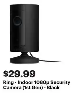 Best Buy Ring - Indoor 1080p Security Camera (1st Gen) - Black offer