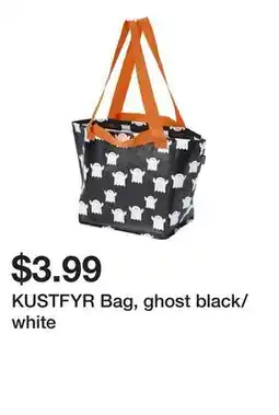 Ikea KUSTFYR Bag, ghost black/white offer