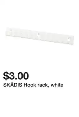 Ikea SKÅDIS Hook rack, white offer