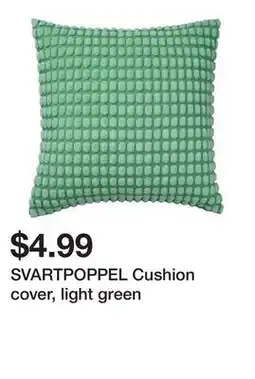 Ikea SVARTPOPPEL Cushion cover, light green offer