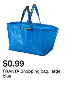 Ikea FRAKTA Shopping bag, large, blue offer