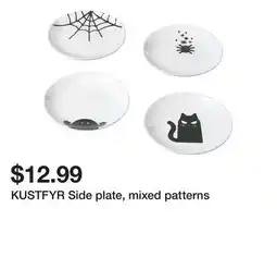 Ikea KUSTFYR Side plate, mixed patterns offer