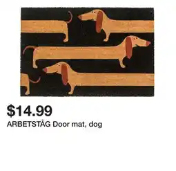 Ikea ARBETSTÅG Door mat, dog offer