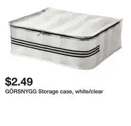 Ikea GÖRSNYGG Storage case, white/clear offer