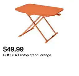 Ikea DUBBLA Laptop stand, orange offer