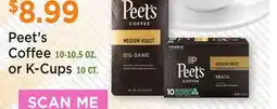 Heinen's Peet's Coffee 10-10.5 OZ. or K-Cups 10 CT offer