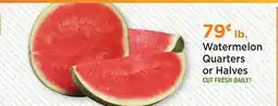 Heinen's Watermelon Quarters or Halves offer