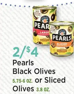 Heinen's Pearls Black Olives 5.75-6 OZ. or Sliced Olives 3.8 OZ offer