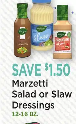 Heinen's Marzetti Salad or Slaw Dressings offer