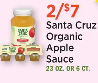 Heinen's Santa Cruz Organic Apple Sauce offer