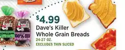Heinen's Dave's Killer Whole Grain Breads offer