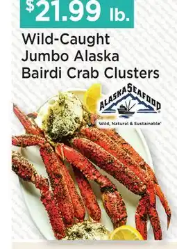 Heinen's Wild-Caught Jumbo Alaska Bairdi Crab Clusters offer