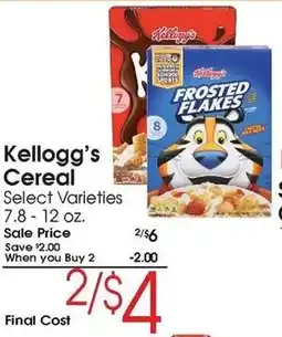 Family Fare Kellogg's cereal offer