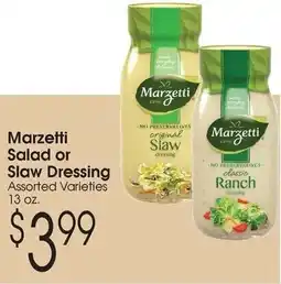 Family Fare Marzetti salad or slaw dressing offer