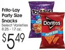 Family Fare Frito-Lay Party Size Snacks offer