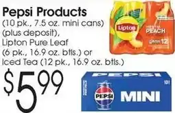 Family Fare Pepsi products offer