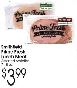 Family Fare Smithfield prime fresh lunch meat offer