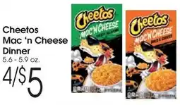 Family Fare Cheetos Mac 'n Cheese Dinner offer
