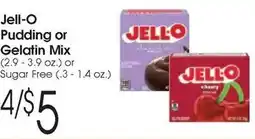 Family Fare Jell-O Pudding or Gelatin Mix offer