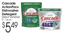 Family Fare Cascade ActionPacs Dishwasher Detergent offer