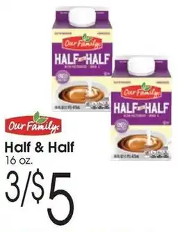 Family Fare Our Family Half & Half offer