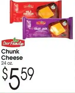 Family Fare Our Family Chunk Cheese offer