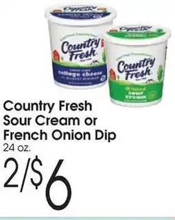 Family Fare Country fresh sour cream or french onion dip offer