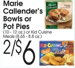 Family Fare Marie Callender's Bowls or Pot Pies offer