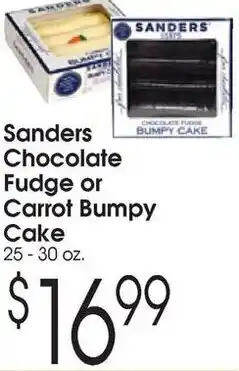 Family Fare Sanders chocolate fudge or carrot bumpy cake offer