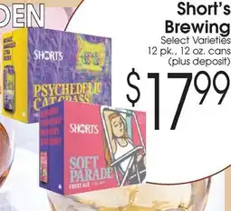 Family Fare Short's Brewing offer