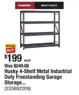 The Home Depot Husky 4-Shelf Metal Industrial Duty Freestanding Garage Storage... offer