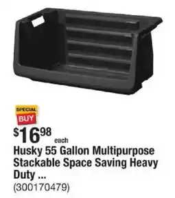 The Home Depot Husky Multipurpose Stackable Space Saving Heavy Duty ... offer