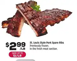 Grocery Outlet St. Louis Style Pork Spare Ribs offer