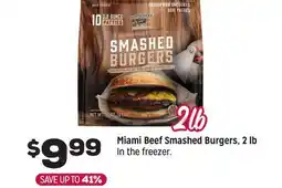 Grocery Outlet Miami Beef Smashed Burgers, 2 lb offer