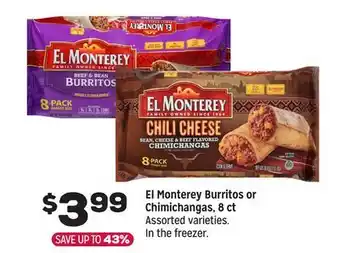 Grocery Outlet El Monterey Burritos or Chimichangas offer