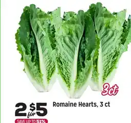 Grocery Outlet Romaine Hearts, 3 ct offer