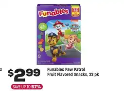 Grocery Outlet Funables Paw Patrol Fruit Flavored Snacks, 22 pk offer