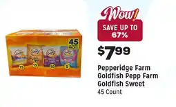 Grocery Outlet Pepp Farm Goldfish Sweet offer